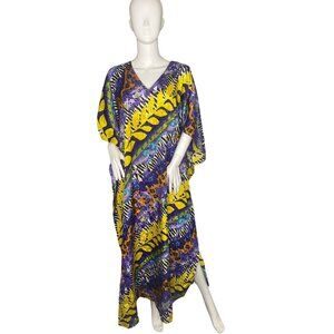 VINTAGE 80'S BOBBIE BROOKS WOMEN'S BRIGHT AND COLORFUL KAFTAN OS